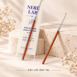 Cây Lấy Ráy Tai Cán Gỗ, Đầu Kim Loại Nhỏ Gọn