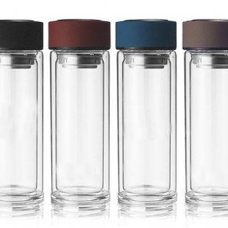 Bình nước thủy tinh 2 lớp có lọc trà 320ml