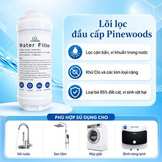 Bộ Lọc Nước Pinewoods Bộ Lọc Tắm Gắn Vòi Hoa Sen Gắn Vòi Rửa Bát WF001