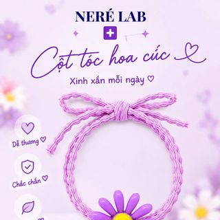 Dây Buộc Tóc Gắn Bông Hoa Cho Nữ - Dây Buộc Tóc Mềm Liền Mạch Đuôi Ngựa