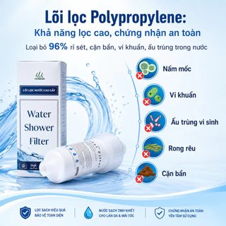 Đầu Lọc Nước Pinewoods Bộ Lọc Nước Tắm Gắn Vòi Hoa Sen Vòi Rửa Bát WF002
