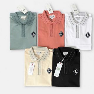 POLO NAM. Chất liệu cotton gai pique.  Mềm mịn – thoáng khí – co giãn nhẹ.