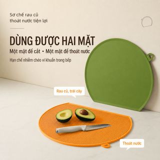 Thớt Nhựa Cao Cấp TPU Kháng khuẩn 99,9% Dẻo Dai An Toàn Cho Bé Ăn Dặm Pinewoods Bảo Vệ Sức Khỏe B-4200