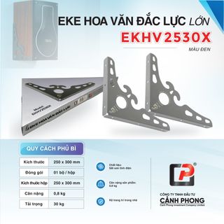 Giá Hoa Văn Để Kệ, Eke Chữ L Kích Thước 25x30cm (Bộ 2 Chiếc) - EKHV2530