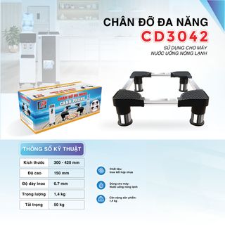 Chân Đế Máy Lọc Nước Inox 30x42cm - CD3042