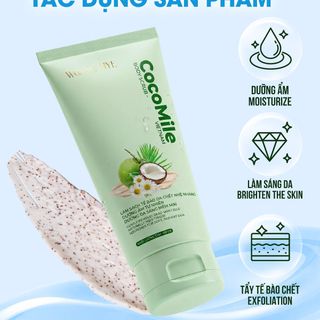 Tẩy tế bào chết Body Dừa Hoa Cúc 150g - CocoMile Body Scrub