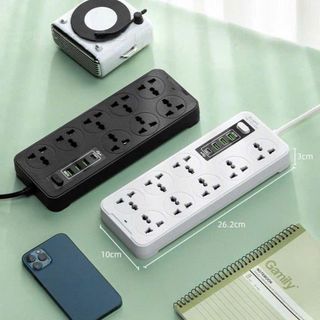 Ổ ĐIỆN 8 Ổ 3 CỔNG USB ĐA NĂNG (T70)