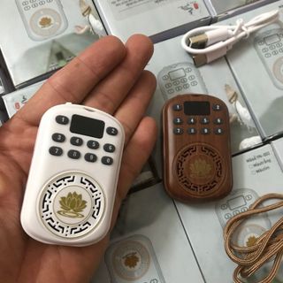 Máy Niệm Phật,Nghe Pháp Mini,Có Dây Đeo Cổ,Dùng Pin Sạc,Màn Hình Hiển Thị Tiện Lợi