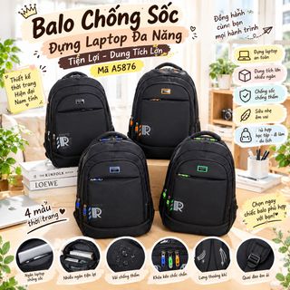 ✨ BALO LAPTOP A5876 – MẪU BALO ĐA NĂNG CHO HỌC TẬP, CÔNG VIỆC VÀ DU LỊCH