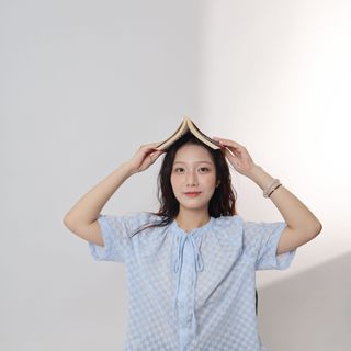 Impéris Fashion | Áo Xanh Hoa Dây Rút Freesize