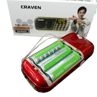 [Không Kèm Thẻ].Loa 3 Pin,Máy Nghe Pháp,Kinh Phật,Hỗ Trợ 2 Khe Cắm Thẻ,USB,Đài FM