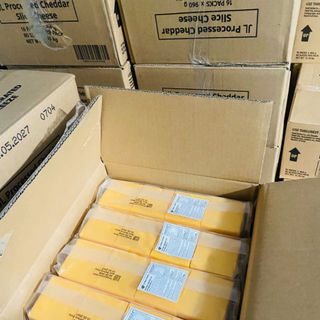 Phô Mai Lát Cheddar JL (960g - 80 Lát/Kg) - Thùng 16 kg