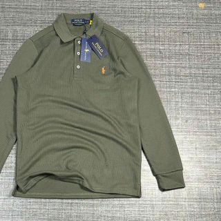 Polo tay dài nam thun dệt kim.