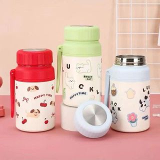 BÌNH GIỮ NHIỆT HOẠT HÌNH 1000ml CÓ KHAY LỌC TRÀ (T50)