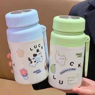 BÌNH GIỮ NHIỆT HOẠT HÌNH 1000ml CÓ KHAY LỌC TRÀ (T50)