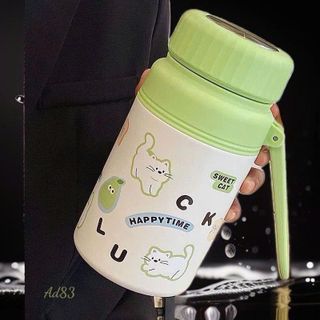 BÌNH GIỮ NHIỆT HOẠT HÌNH 1000ml CÓ KHAY LỌC TRÀ (T50)