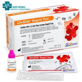 Hộp Test HIV CTK P24 Ag/Ab Thế Hệ 4 Hộp 30 Test | Giá Sỉ | Xuất Hóa Đơn