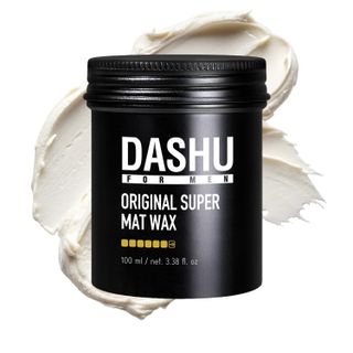 DASHU Ultra Holding Power Wax Men Max Strong Hold Hair Wax Natural Polished Parted Style Non Greasy Easy Wash Nourishing Black Bean Argan Oil Styling Wax
