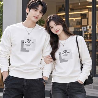 áo cặp đôi in R chữ ký bao đẹp