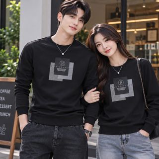 áo cặp đôi in R chữ ký bao đẹp