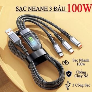 Tẩu Sạc Mới C27 PD45W Sạc Siêu Nhanh Trên Xe Ô Tô, Bộ Sạc Tích Hợp Công Suất Cao 145W Khải Huy Auto Car