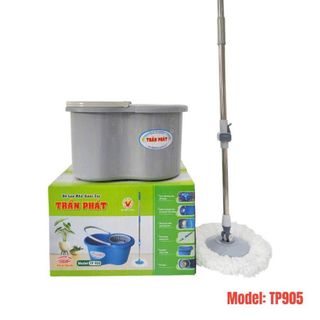 BỘ CÂY LAU NHÀ RỔ NHỰA KÈM 2 BÔNG LAU THÁO RỜI ĐƯỢC TP905 (HĐ)