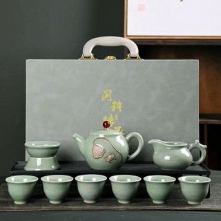 Bộ Trà Cổ 10 Món Xanh Ngọc (THÙNG 12B)