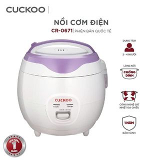 NỒI CƠM ĐIỆN CƠ CUCKOO CR-0671 - 1.08 Lít (T6)