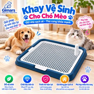 Khay vệ sinh chó mèo 3 size chọn lựa