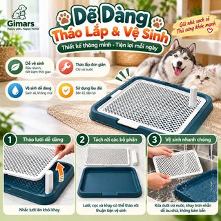 Khay vệ sinh chó mèo 3 size chọn lựa