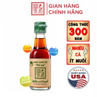 [1 chai] Nước mắm Tĩn trẻ em cho bé ăn dặm độ đạm 42N 60ML nhiều cá ít muối