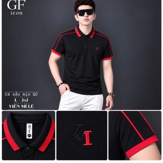 Áo Polo Nam Cá Sấu Mịn Viền Mí Lệ Phối Vai - Áo Thun Nam Cổ Trụ Size L-3XL HH-TR03