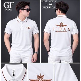 Áo Polo Nam Cá Sấu Mịn Thêu Lưng Họa Tiết Cánh - Áo Thun Nam Cổ Trụ Size L-3XL HH-TR10
