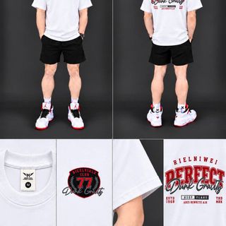 Áo Thun Nam Tay Lỡ Phom Rộng Cotton In Nổi Màu Logo Lưng - Oversize Size M-2XL HH-PR06