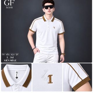 Áo Polo Nam Trắng Polo Viền Mí Lệ Cá Sấu Mịn - Áo Thun Nam Cổ Trụ Size L-3XL HH-TR03T