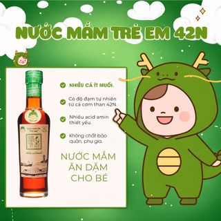 NƯỚC MẮM TĨN TRẺ EM CHO BÉ ĂN DẶM ĐỘ ĐẠM 42N CHAI 250ML - NƯỚC MẮM TĨN