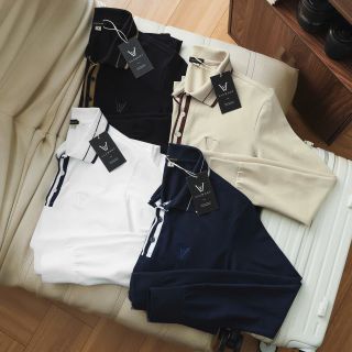 Áo Polo Vaumont dài tay nam Cotton Cao cấp.