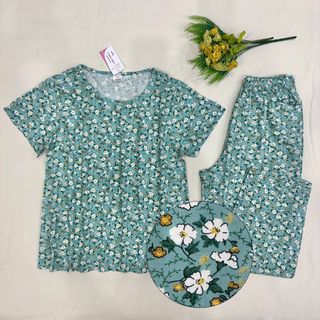 Đồ bộ trung niên HỒNG NAM VY tay ngắn quần dài tole lanh 2 da