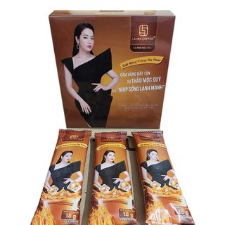 Cà phê Laura Coffee Nhật Kim Anh vị Đông trùng hạ thảo hộp 180g (10 gói nhỏ 18g) (Đã gồm Ship)