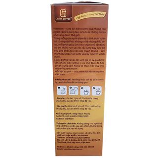 Cà phê Laura Coffee Nhật Kim Anh vị Đông trùng hạ thảo hộp 180g (10 gói nhỏ 18g) (Đã gồm Ship)