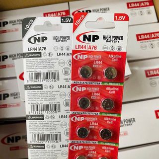 Pin nút áo NP ag3,ag10,ag13 vỉ 10 viên