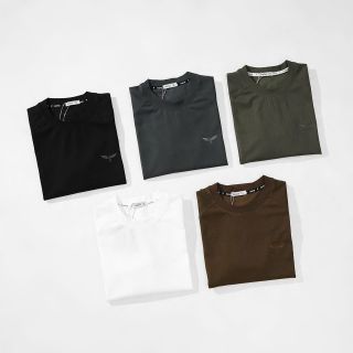 Áo thun nam.  Áo cổ tròn nam. Full 100% Cotton mịn đẹp, vải dày 240gsm, đã xử lí co rút, 5 màu basic dễ bán.