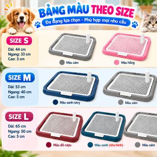 Khay vệ sinh chó mèo 3 size chọn lựa