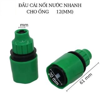 Đầu nối nhanh vòi nước ra ống 12mm