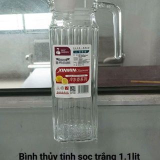 BÌNH NƯỚC THỦY TINH SỌC XINMIN 1.1 LÍT (T12)