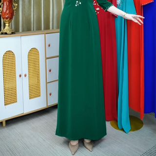 ÁO DAÌ ĐÍNH KẾT THỦ CÔNG
