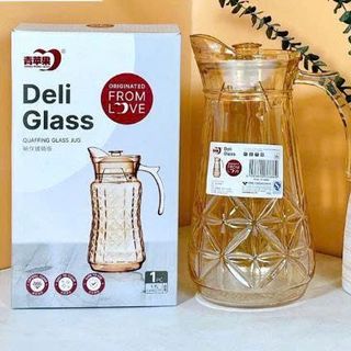BÌNH NƯỚC THỦY TINH VÀNG DELI 1,7L YZH35 (T12)