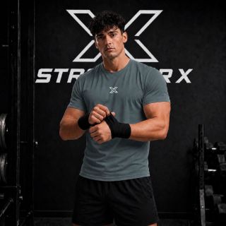 Áo Thun Thể Thao Stronger X.  Chất thun Poly ( Thun Lạnh ) .