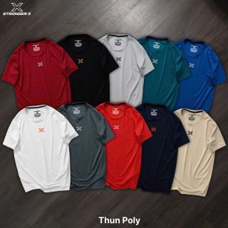 Áo Thun Thể Thao Stronger X.  Chất thun Poly ( Thun Lạnh ) .
