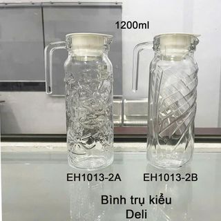 BÌNH NƯỚC THUỶ TINH 1.2L DELI KIỂU EH1013-2A (T12)